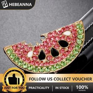 hebeanna เข็มกลัดแฟชั่นรูปแตงโมประดับคริสตัลเข็มกลัดเข็มกลัดติดปลอกคอเครื่องประดับ