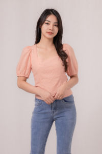 RIMINI - Atasan Wanita Blus kondangan Square Neck Big Size - Claira Top 522278-1