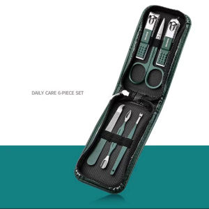 6Pcs/Bag Portable Nail Scissors Sets Nail Clipper Set Earpick File Manicure Beauty Tools