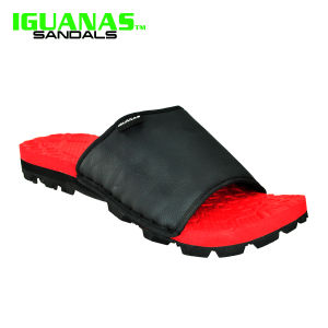 IGUANAS SANDALS HANDSEWN LEATHER SLIDES SLIPPERS INDOOR / OUTDOOR(GILAS)