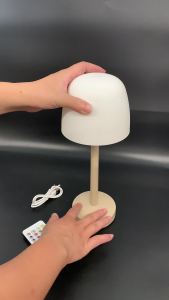 16 Color LED Water Ripple Projection Lamp Dual Mode Ambient Desk Light USB Rechargeable Tall Table Lamp with Remote Control for Bedroom Living Room Decor Night Light Lamps