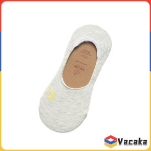 Vacaka Women Boat Socks Cute Cat Embroidery Sock Casual Invisible Short Stockings Summer Candy Color