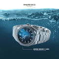 PhiLipe Ricci Sendai Jam Tangan Pria Rantai Hitam Ori Water Resist 3 ATM Keren Terbaru 6284 Free Box. 
