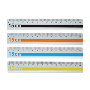 15cm Metal Scale Ruler Ergonomic Design Suitable For Construction Reading 2pcs Straight Ruler