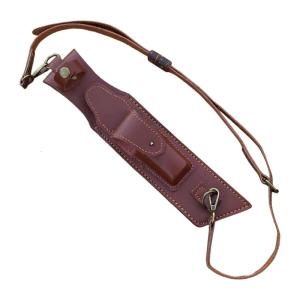 Leather Knifed Sheaths Outdoor Portables Knifed Cover with Crossbody Strap for Camping and Hunting Lover