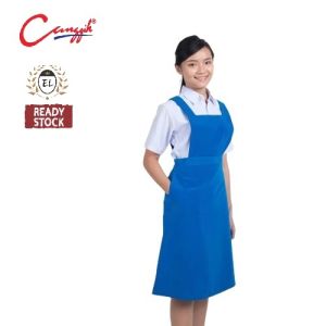 Canggih CP017 Secondary Pinafore (Turq Blue)🔥Ready Stock🔥School Uniform Long Skirt Pinafore Sekolah Menengah Perempuan 中学女生蓝裙