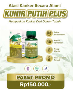 Kapsul KUNIR PUTIH PLUS Herbal Temu Mangga Obat Kanker Benjolan Tumor Benjolan Kista Miom