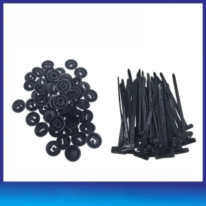 Nylon Ties With Carabiners Threaded Nylon Ties Ties with Carabiners Threaded Nylon Ties Universal nylon cable tie buckle through nail