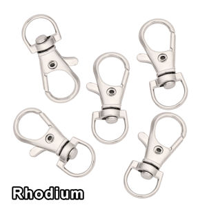 5-20Pcs Alloy Keychains Bronze Rhodium Gold Lobster Clasp Hooks Jewelry Findings For DIY Keychain Key Rings Accessories