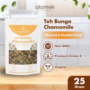 ALAMEE Teh Bunga Chamomile Camomile Tea Flower Kamomile Dried Flower Organik 25gr