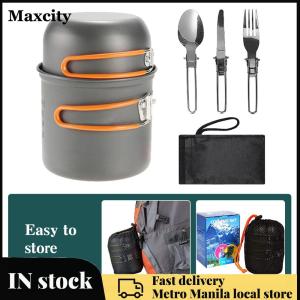 Camping Cooking Set Outdoor Pot Tableware Kit Aluminum Alloy for Hiking Picnic