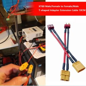 XIJIBAN Male/Female to Female/Male T-shaped Adapter Extension XT60 10CM Cable Plugs High Quality 2Styles Cable Connectors For RC Lipo Battery Quadcopter