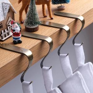 SDG Năm mới Tay nắm kim loại Cái kệ Đa chức năng Mantel Hooks Móc áo Tất kẹp Người giữ cổ phiếu Giáng sinh