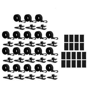 18/24Pcs Pool Solar Cover Reel Straps Pool Solar Cover Reel Attachment Set Pool Safety Covers Solar Cover Fastening Set