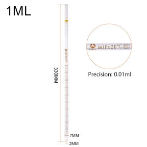 1ml To 25ml Glass Graduated Pipette With Color Mark All Size Available Glass Dropper Pipet Tube Transfer Pipette