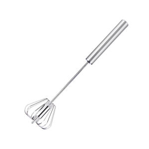 Stainless Steel Manual Egg Beater Large Size Hand Whisk Mixer Push Button Baking Tool Kitchen Gadget Egg Stirrer