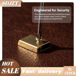 SDJZT 10pcs kim loại dây kéo Stopper dây kéo đuôi Clip cắm với vít tự làm thay thế cho quần áo Túi ba lô sửa đổi