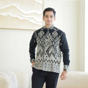 ZUDEVA - Set Couple Etnik Tenun Baju Sarimbit Kondangan Seragam Lebaran Keluarga TUNANGAN Pasangan DRESS SET KEMEJA