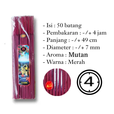 Hio Dupa Sembahyang Aroma 4 Jam 50 Batang