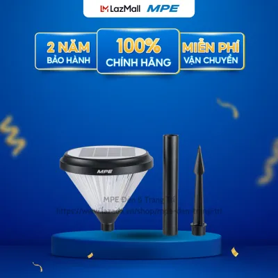 Đèn sân vườn năng lượng mặt trời cắm đất SLL cao 50cm 70cm 2W Ánh sáng vàng MPE chính hãng