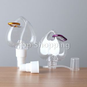 TOP ขวดสเปรย์รูปหัวใจ พร้อมตะขอเกียว สะดวกพกพา Heart shaped spray bottle