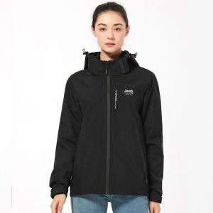 JEEP SPIRIT Waterproof and Windproof Jacket For Women In Blue