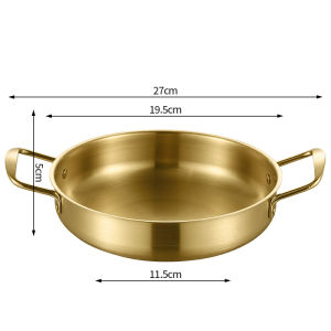 Nipiin Stainless Steel Noodle Pot 2-Piece Korean-Style Ramen/Pot Set Induction & Gas Range Compatible