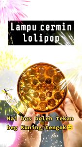 LOSERI PREMIUM Truck Lolipop Light Led Lorry 12v 24v Round Yellow Red Lampu Lolipop Led Merah Kuning Aksesori Lori Truck