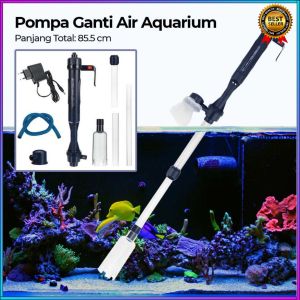 COD iLONDA Pompa Ganti Air Aquarium Water Gravel Cleaner Pump 520L/H - L68 / pembersih kotoran ikan membersihkan aquarium sangat mudah praktis menggunakan tenaga listrik dan baterai bahan berkualitas terbaik terbaru terlaris rekomended paling tren viral