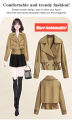 GiiMall Short jacket female trench coat Spring fried street trench coat female. 