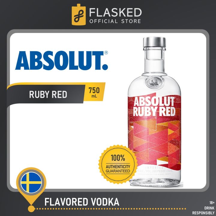 Absolut Ruby Red Vodka 750mL