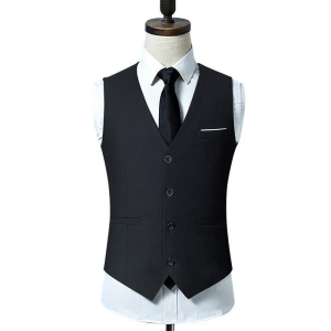 Essential for Business Formal Wear:Mens Multi-Color Suit Vest—Stylish Korean-style slim fitsuitable for wedding