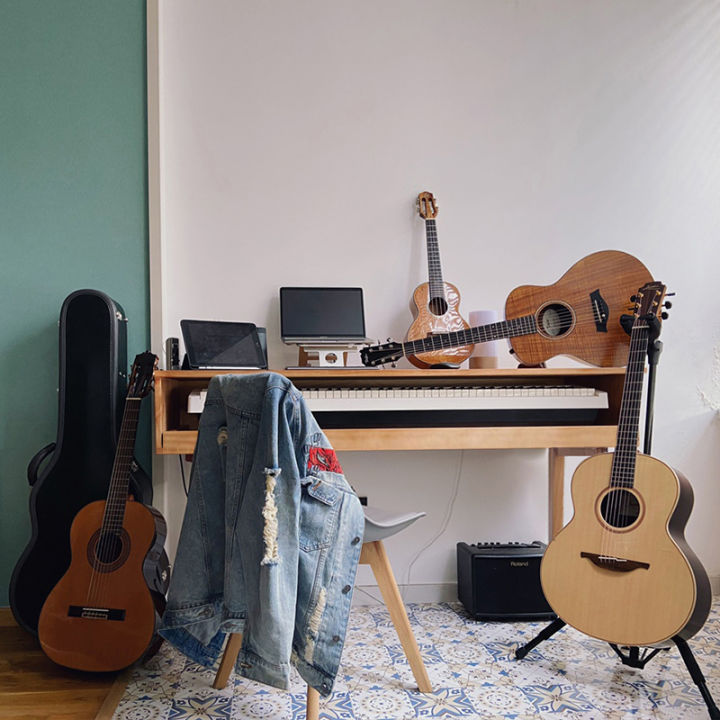 Solid wood piano table electric piano table music production table