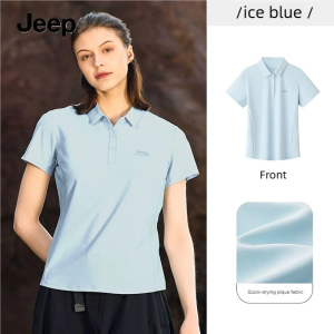 รถจี๊ปเสื้อโปโลแห้งเร็วกลางแจ้งเสื้อกีฬารัดรูปสำหรับผู้ชายกันแดดผ้าไอซ์ซิลค์ลำลองแนวธุรกิจระบายอากาศได้ดี