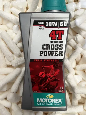 MOTOREX น้ำมันเครื่อง รุ่น Cross Power 4T สายวิบาก เบอร์ 10W50 10W60 ขนาด 1.0L (New Package)
