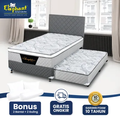 Springbed / Kasur 2 in 1 Elephant Longdale Rebounded