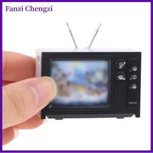 Fanzi เครื่องประดับตุ๊กตาขนาดเล็กย้อนยุคทีวีของเล่นเครื่องประดับขนาดเล็ก