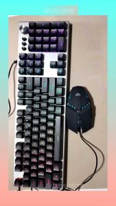 AULA T200 Keyboard Dan Mouse Gaming USB Combo Dengan Backlight