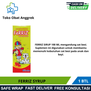 FERRIZ SYRUP / MEMENUHI KEBUTUHAN ZAT BESI /SUPLEMEN UNTUK DAYA TAHAN TUBUH