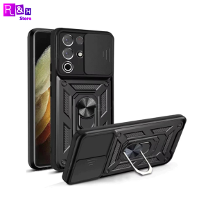 Case ITEL S25 S25 Ultra Military Slide Camera Ring Magnetic Armor Kick Stand