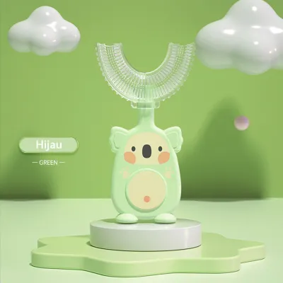 HIPPO LAND Sikat Gigi Anak Bentuk U Bahan Silikon / Training Toothbrush / Tooth Brush Baby Silicon type U Sikat Gigi Anak Sikat 264