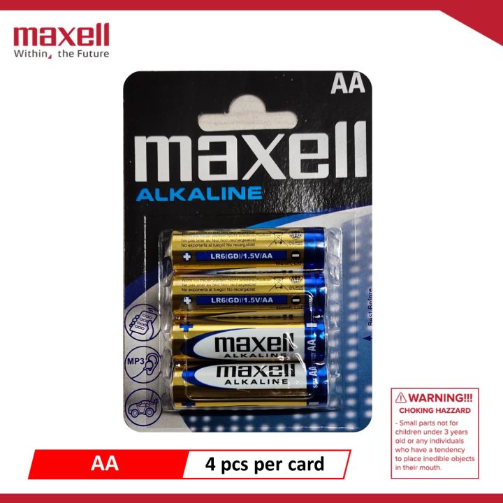 Maxell Alkaline AA LR6 Battery Lazada PH