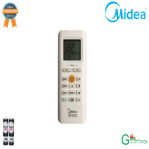 Remote Điều khiển điều hòa Midea 2 chiều Inverter - Hàng chính hãng theo máy mới 100% Tặng kèm Pin..Có bảo hành