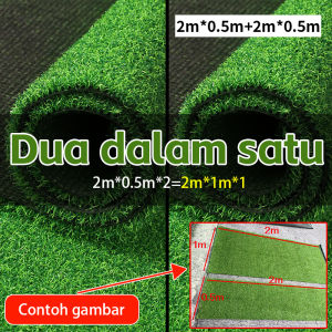 【Beli satu gratis satu】Karpet Lantai DIY Rumput Dalam atau Luar Ruangan Rumput Pagar Dinding Rumput Sintetis untuk Dekorasi Balkon Taman
