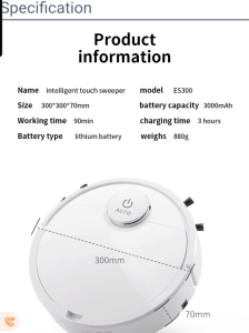 3 in 1 Room Robot Vacuum Cleaner Smart Mini Home Wet And Dry Rechargeable Robo Carpet Floor