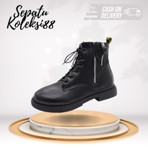 Sepatu Boots Flats Wanita Kulit Premium 237 Sepatukoleksi