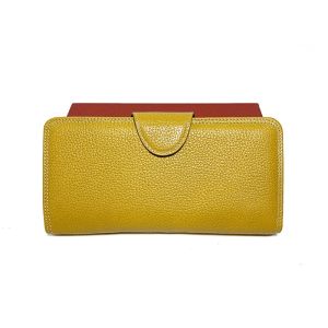 Dompet wanita Kancing Besa Kulit sapi Serat Jeruk papirut garut