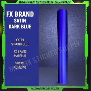 SATIN MATTE MOTOR DARK BLUE STICKER(152CM-Custom)pelekat full body wrapping Sticker motor sticker kelabu vinyl wrap film