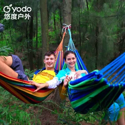 [BAZZAR] Portable Cotton Rope Outdoor Hammock Duyan