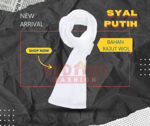 Syal Motif Polos Musim Dingin Wanita